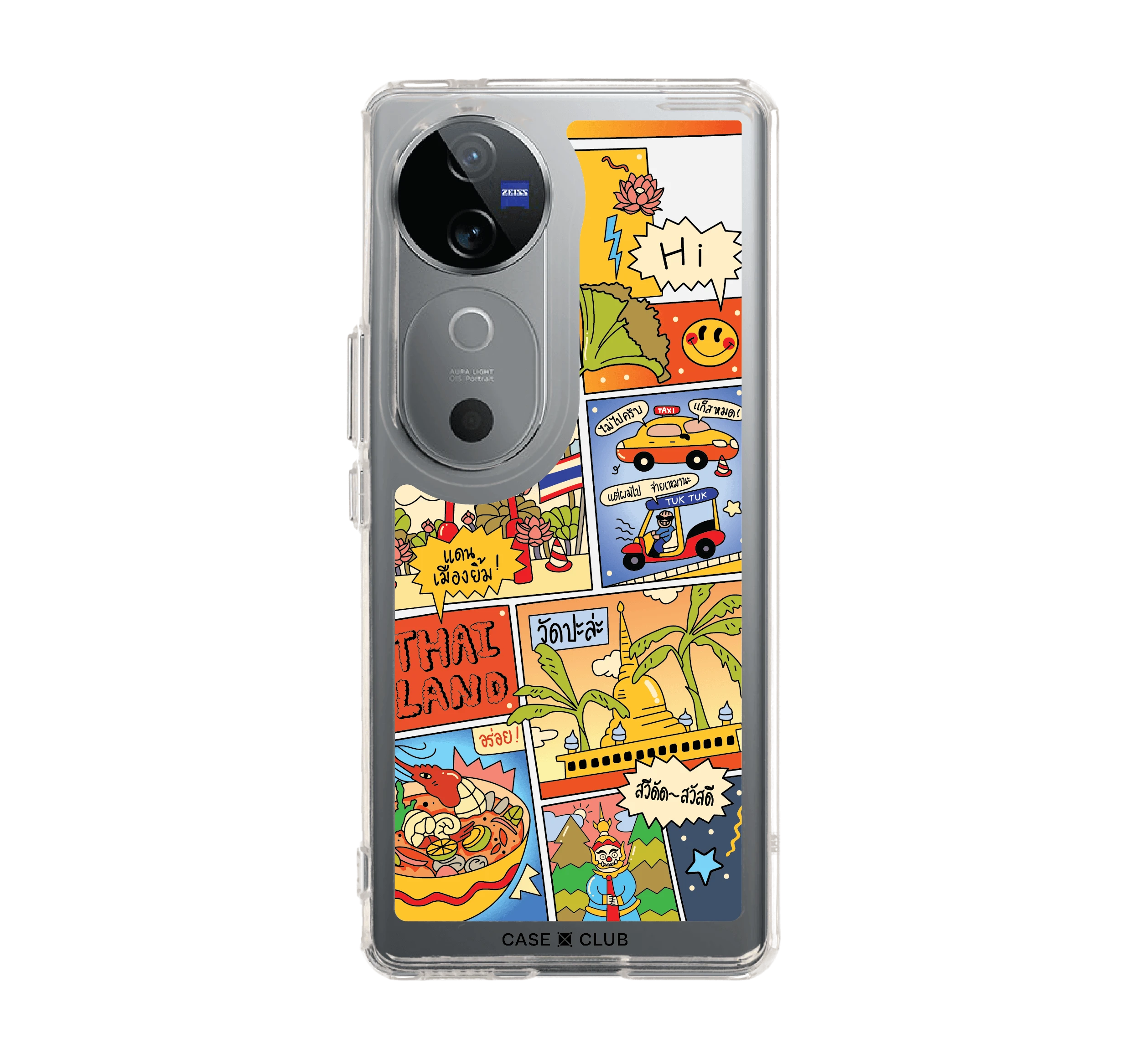 vivo v40 5g clear case thai comic